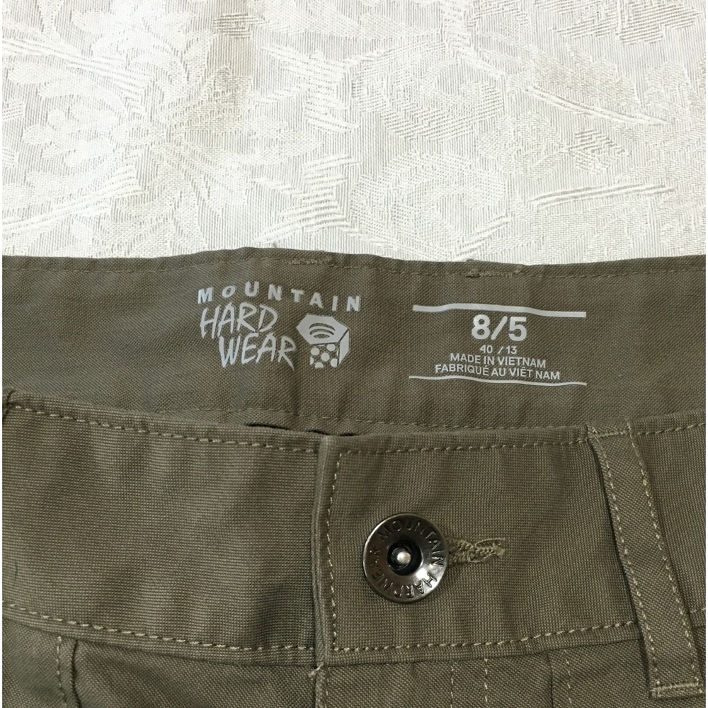 Mountain Hard Wear Womens Hike Shorts Size 8/5 Green pockets - Picture 3 of 7